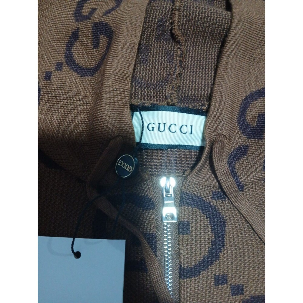 GUCCI Brown Logo Ladies Track Suit Hoodie NWT Small - Picture 12 of 16